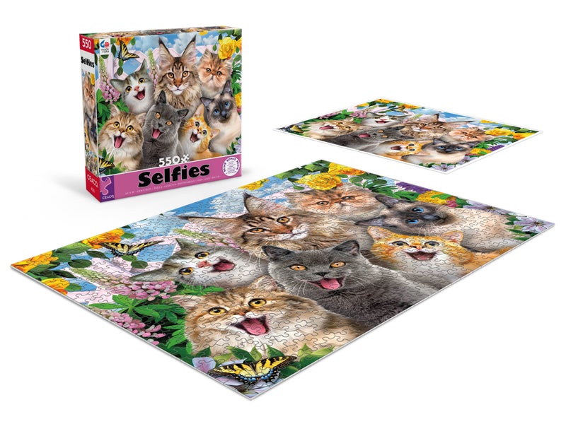 Ceaco - Selfies - Feline Friends - 550 Piece Jigsaw Puzzle - Image 4
